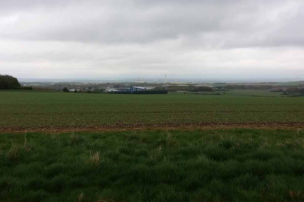 Dicot Power Stations looming in the distance