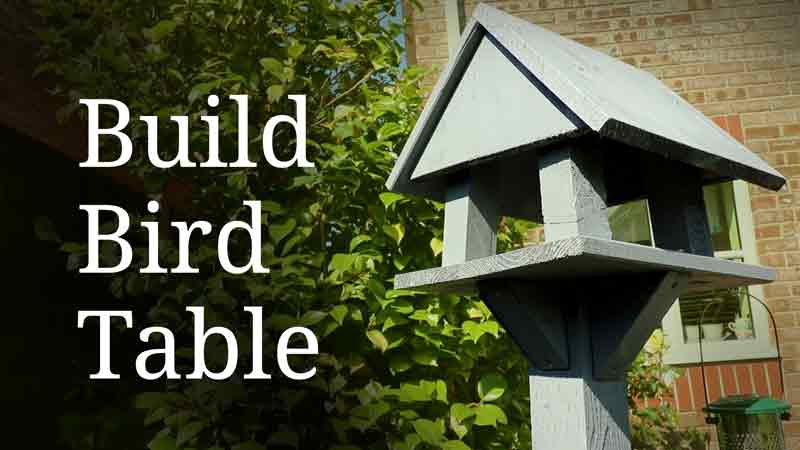 Make a wooden bird table